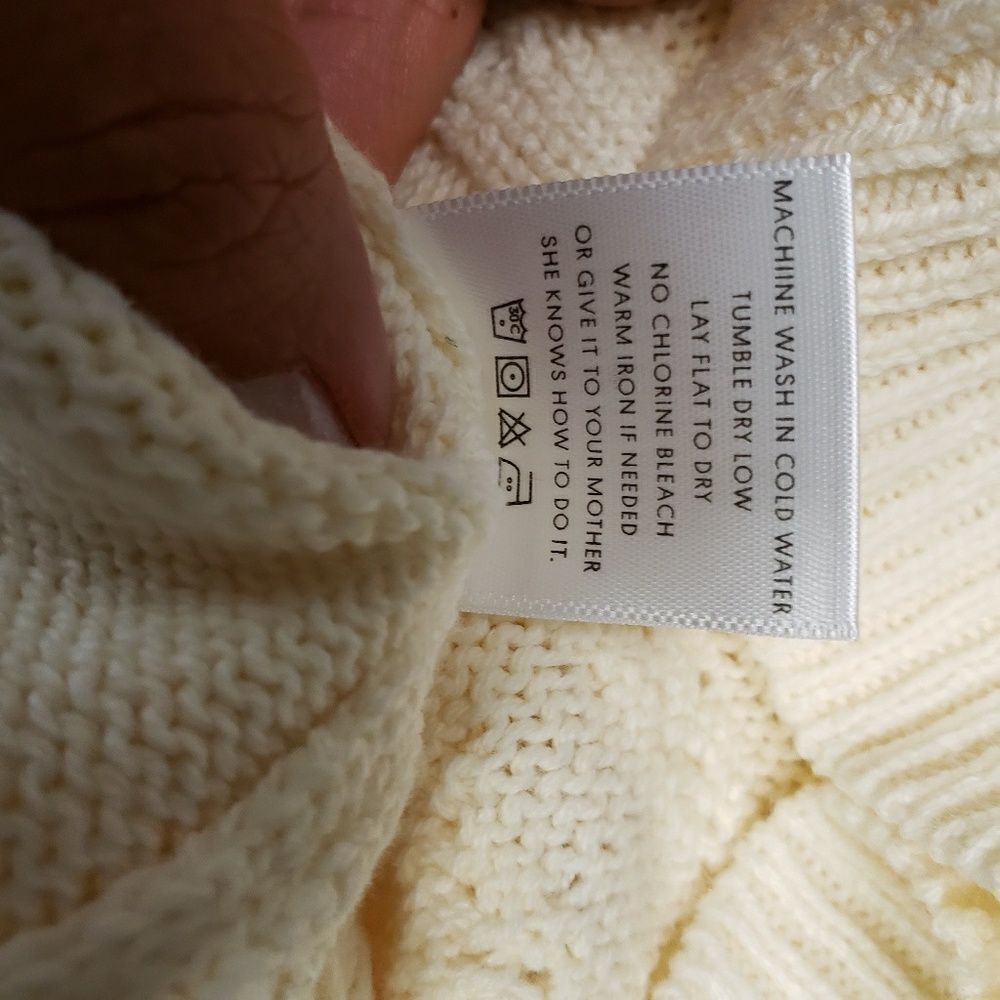 Projectnaadam Cream Multi Texture Ruffle Sweater - image 2